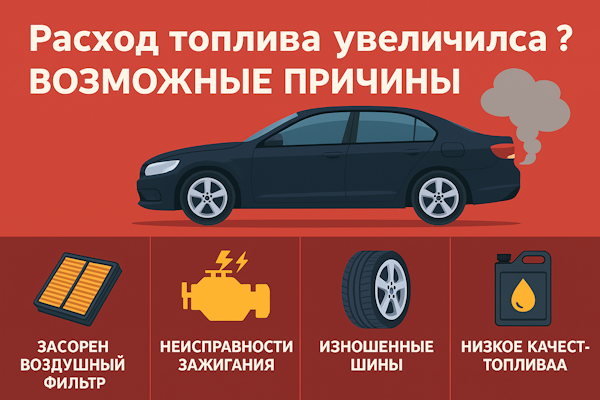 Расход топлива увеличился? Возможные причины